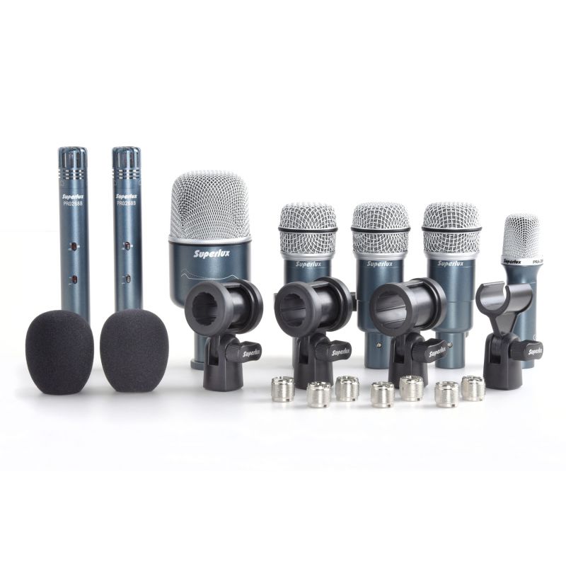 Набор микрофонов для барабанов Superlux DRKB5C2 MKII